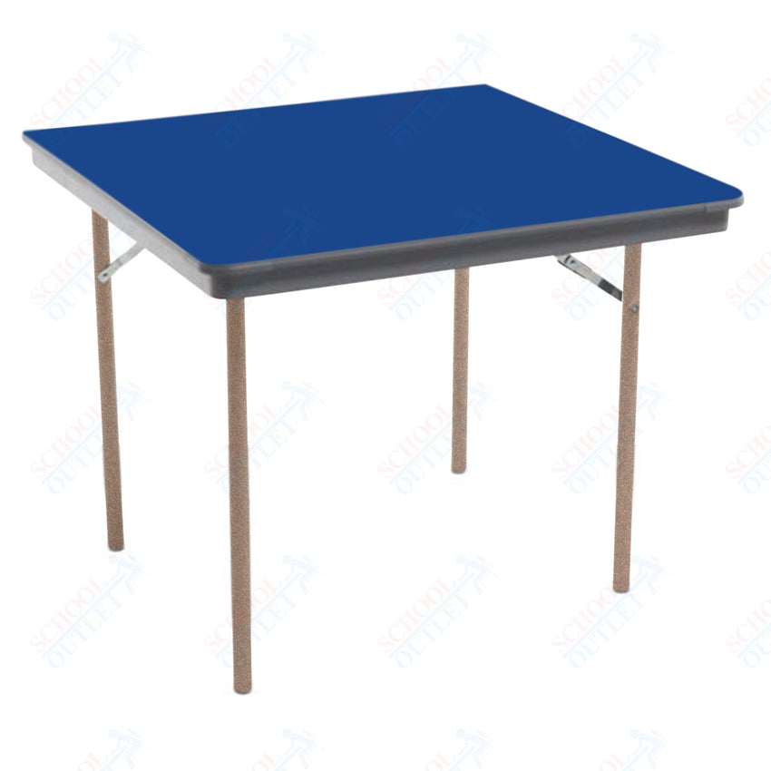 AmTab Dynalite Featherweight Heavy - Duty ABS Plastic Folding Table - Square - 48"W x 48"L x 29"H (AmTab AMT - SQ48DL) - SchoolOutlet