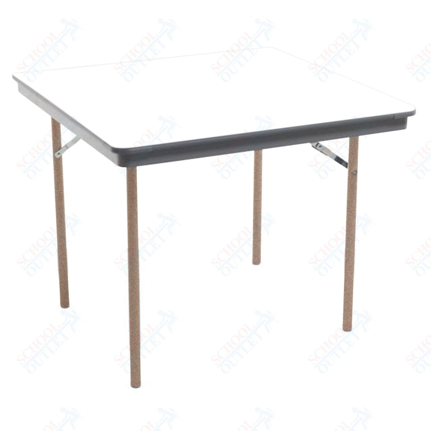 AmTab Dynalite Featherweight Heavy - Duty ABS Plastic Folding Table - Square - 48"W x 48"L x 29"H (AmTab AMT - SQ48DL) - SchoolOutlet