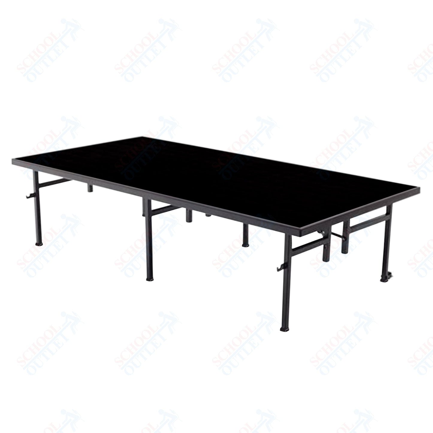 AmTab Fixed Height Stage - Polypropylene Top - 36"W x 48"L x 24"H (AmTab AMT - ST3424P) - SchoolOutlet