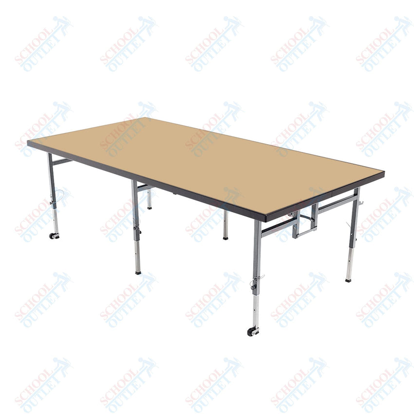 AmTab Adjustable Height Stage - Carpet Top - 36"W x 48"L x Adjustable 16" to 24"H (AmTab AMT-STA3416C) - SchoolOutlet