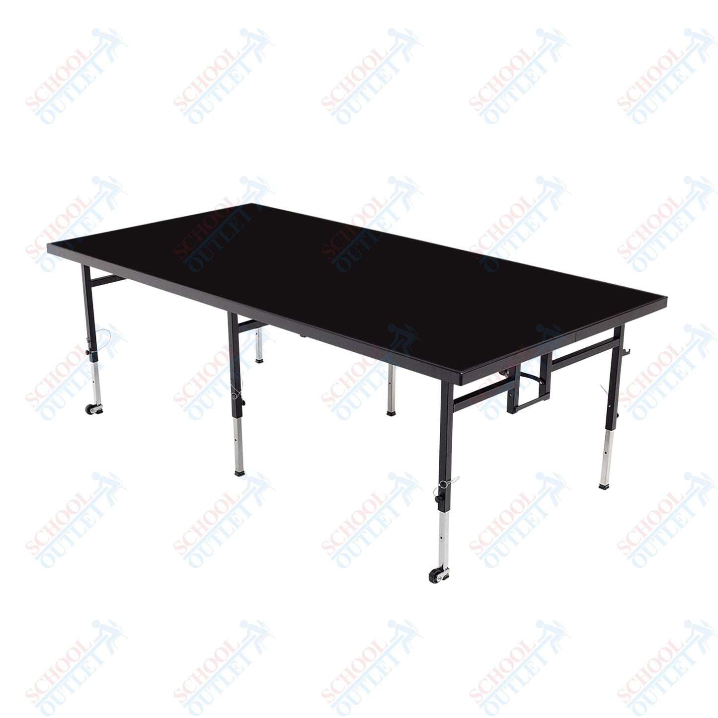 AmTab Adjustable Height Stage - Polypropylene Top - 36"W x 48"L x Adjustable 16" to 24"H (AmTab AMT-STA3416P) - SchoolOutlet