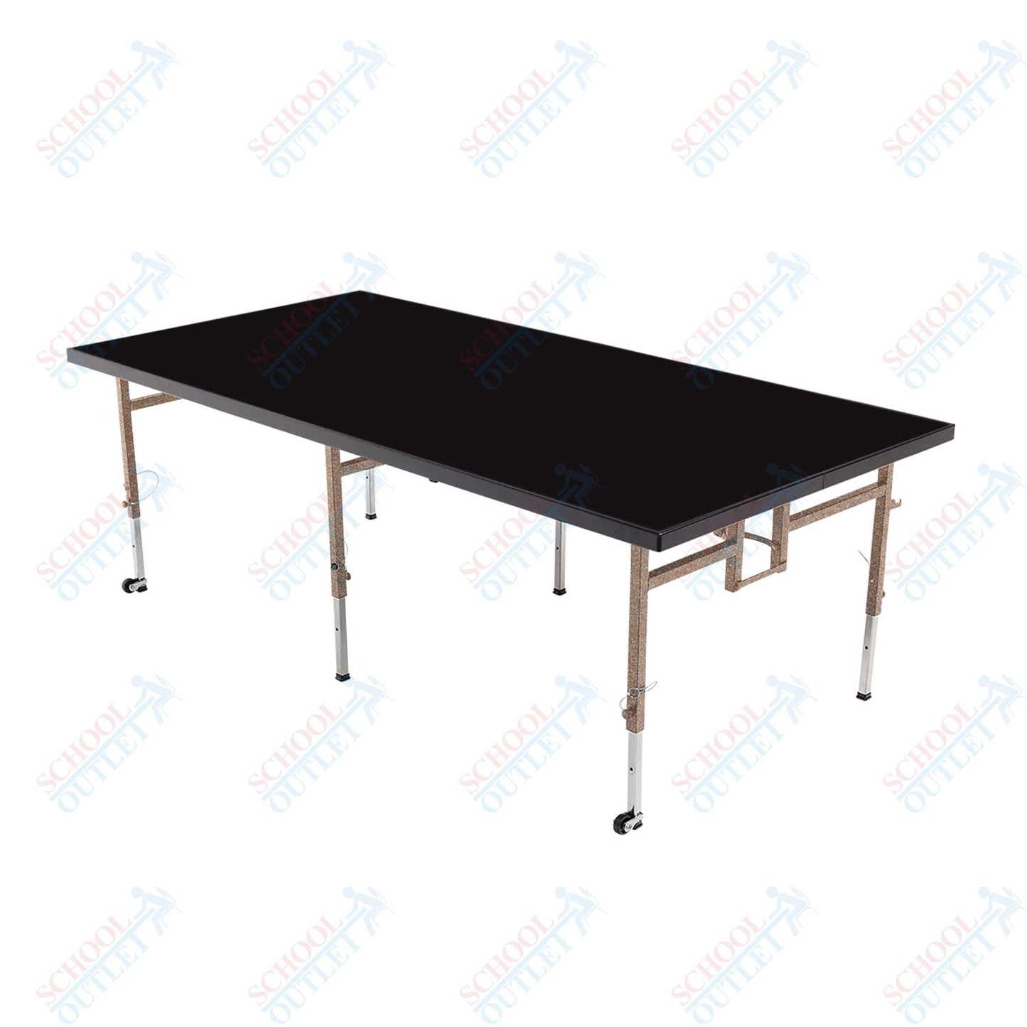 AmTab Adjustable Height Stage - Polypropylene Top - 36"W x 48"L x Adjustable 16" to 24"H (AmTab AMT-STA3416P) - SchoolOutlet