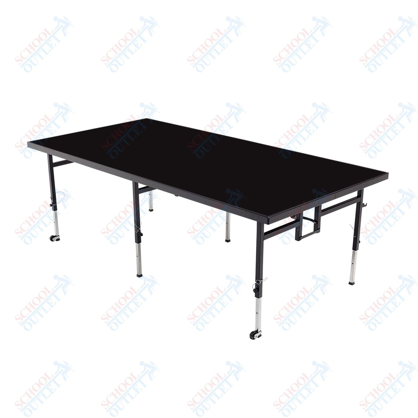 AmTab Adjustable Height Stage - Polypropylene Top - 36"W x 48"L x Adjustable 24" to 32"H (AmTab AMT-STA3424P) - SchoolOutlet