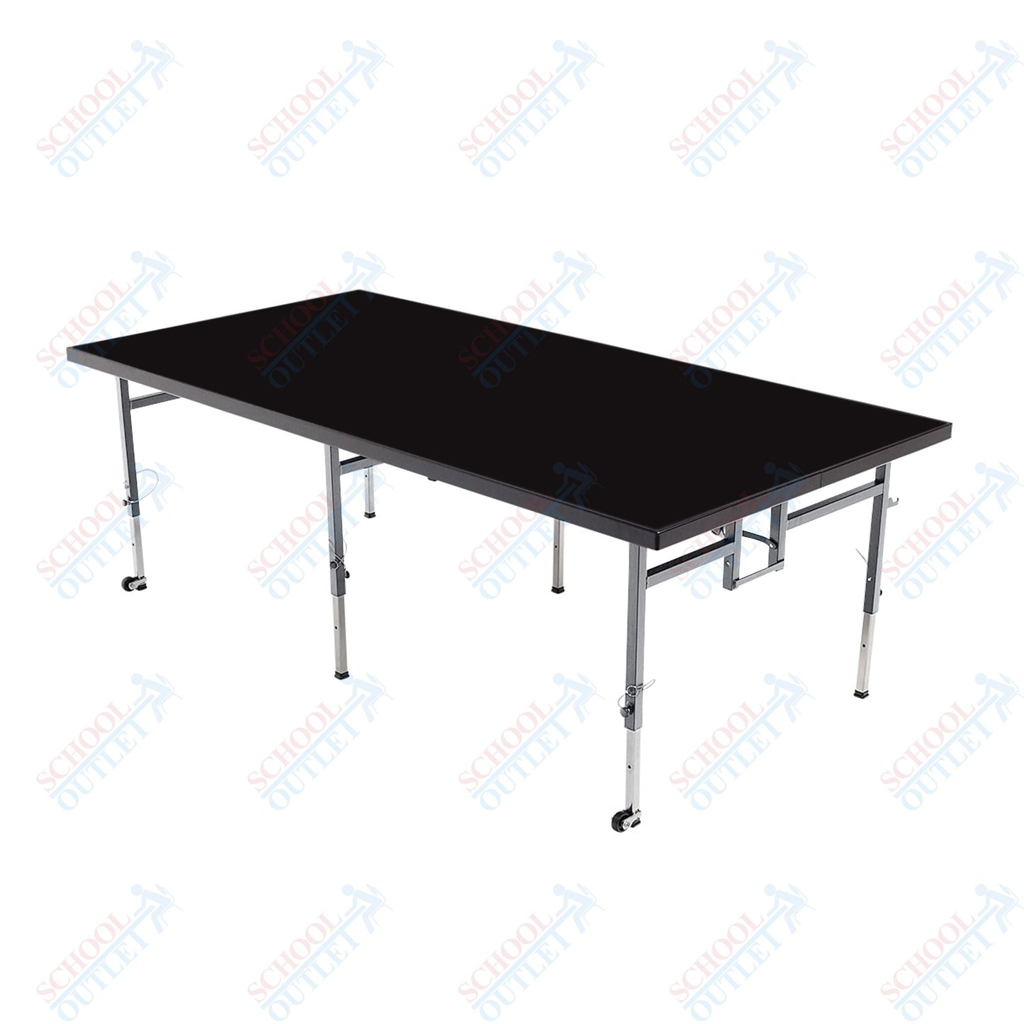 AmTab Adjustable Height Stage - Polypropylene Top - 36"W x 72"L x Adjustable 16" to 24"H (AmTab AMT-STA3616P) - SchoolOutlet