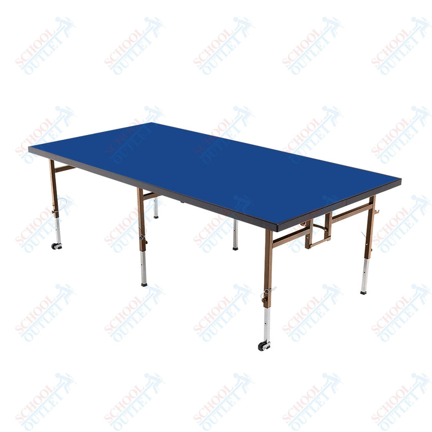 AmTab Adjustable Height Stage - Carpet Top - 48"W x 72"L x Adjustable 24" to 32"H (AmTab AMT-STA4624C) - SchoolOutlet