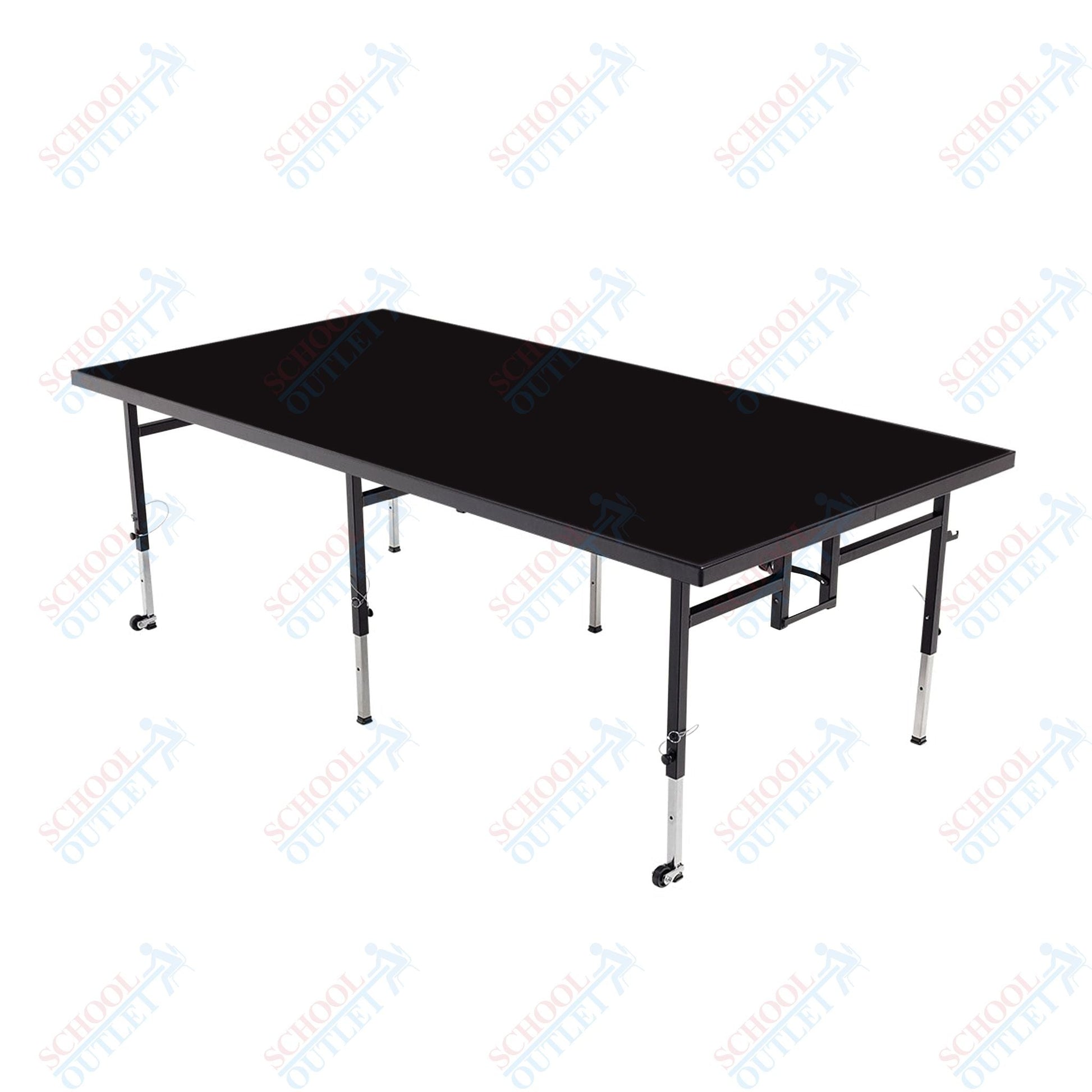 AmTab Adjustable Height Stage - Polypropylene Top - 48"W x 72"L x Adjustable 24" to 32"H (AmTab AMT-STA4624P) - SchoolOutlet