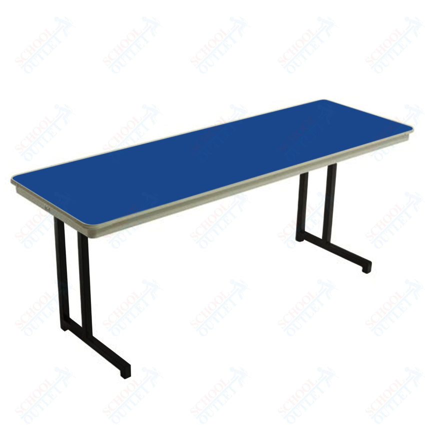 AmTab Dynalite Featherweight Heavy - Duty ABS Plastic Training Table - Rectangle - 24"W x 72"L x 29"H (AmTab AMT - TT246DL) - SchoolOutlet