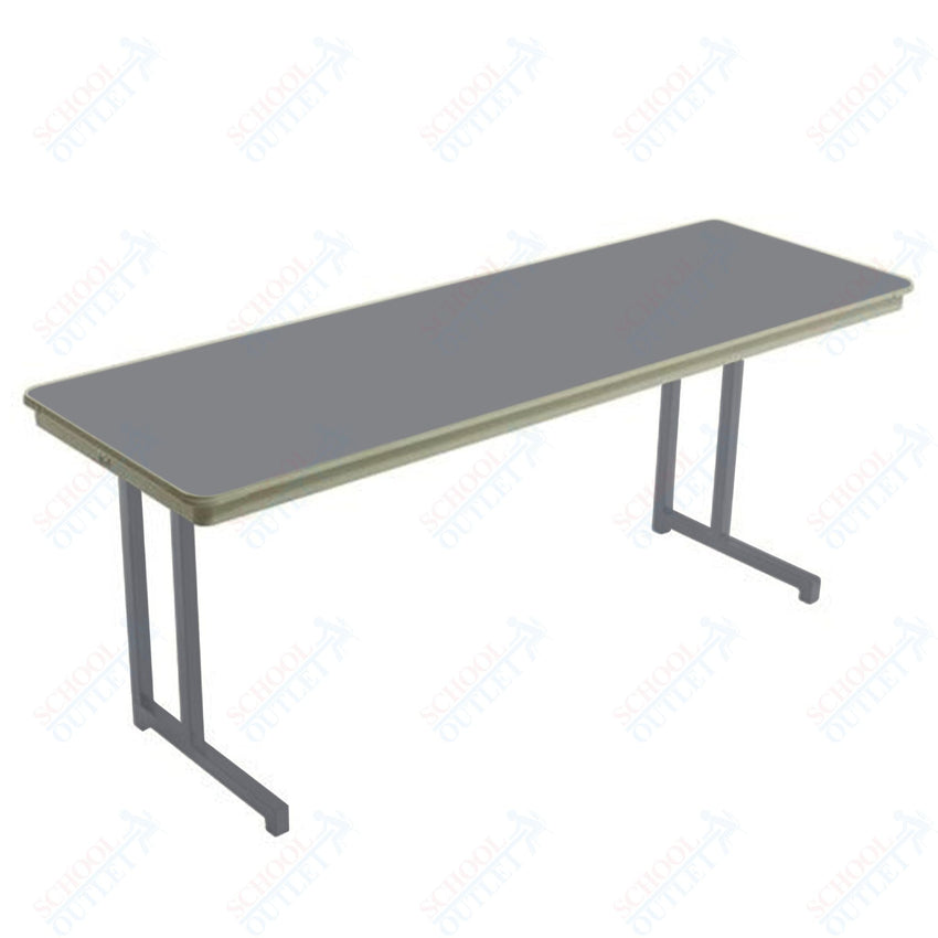 AmTab Dynalite Featherweight Heavy - Duty ABS Plastic Training Table - Rectangle - 24"W x 72"L x 29"H (AmTab AMT - TT246DL) - SchoolOutlet