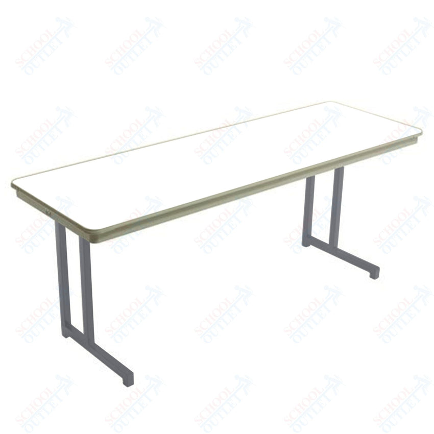 AmTab Dynalite Featherweight Heavy - Duty ABS Plastic Training Table - Rectangle - 24"W x 72"L x 29"H (AmTab AMT - TT246DL) - SchoolOutlet