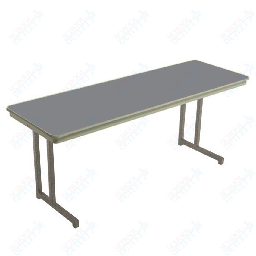 AmTab Dynalite Featherweight Heavy - Duty ABS Plastic Training Table - Rectangle - 24"W x 72"L x 29"H (AmTab AMT - TT246DL) - SchoolOutlet