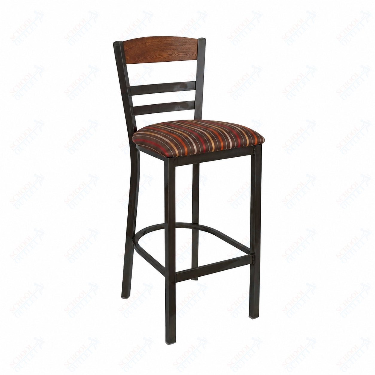 BFM Seating - Barrick Steel Wood Back Bar Stool - 29" Seat Height (BFM - 2165B) - SchoolOutlet