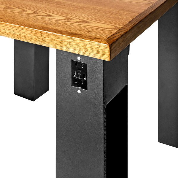BFM Seating I - Beam Electric Bar Height 4 - Leg Table Base for 36x60" Table Top - Black - (BFM - JSTB) - SchoolOutlet