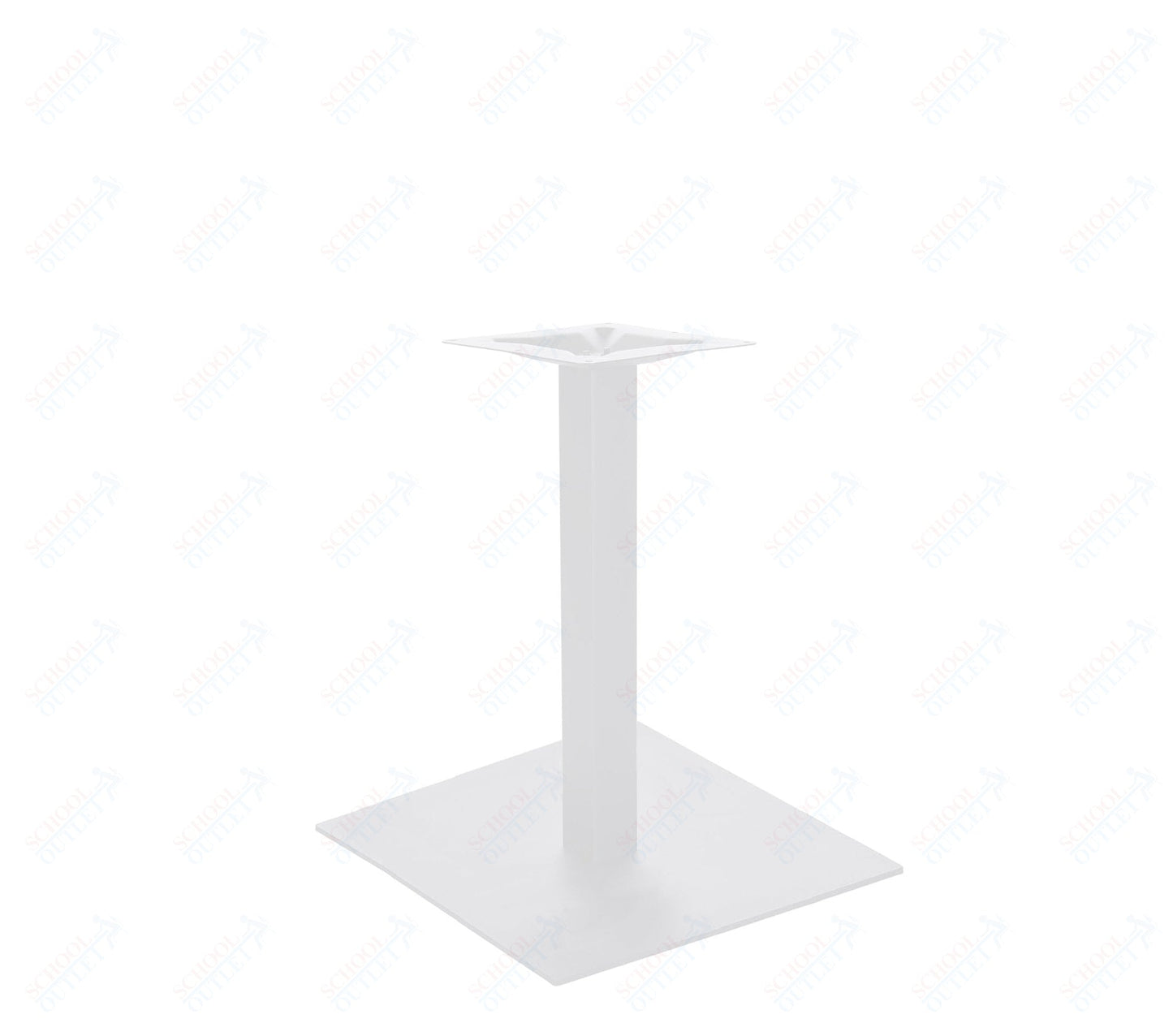 BFM Seating Uptown - 24" Square Base - Dining Height - 3" Square Column - 11 7/8" Bolt - On Top Plate - (BFM - LP - 24SQ) - SchoolOutlet