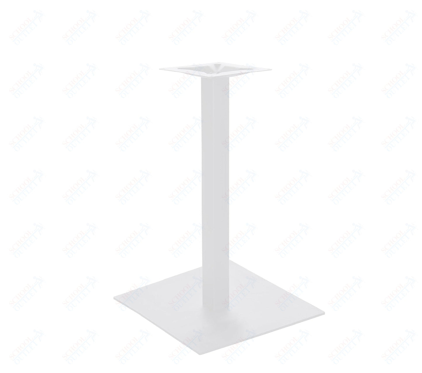 BFM Seating Uptown - 24" Square Base - Bar Height - 3" Square Column - 11 7/8" Bolt - On Top Plate - (BFM - LP - 24SQT) - SchoolOutlet