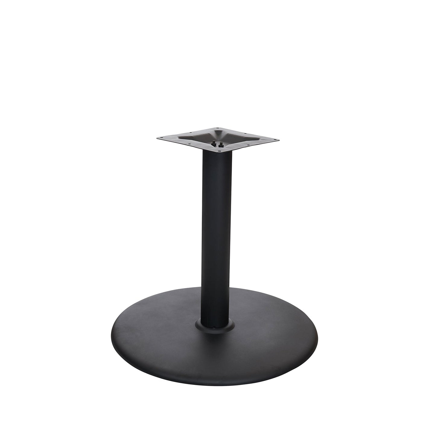 BFM Seating Stamped Steel - 22" Round Base - Dining Height - 3" Column - 7 7/8" Welded Top Plate (BFM - STB - 22R) - SchoolOutlet