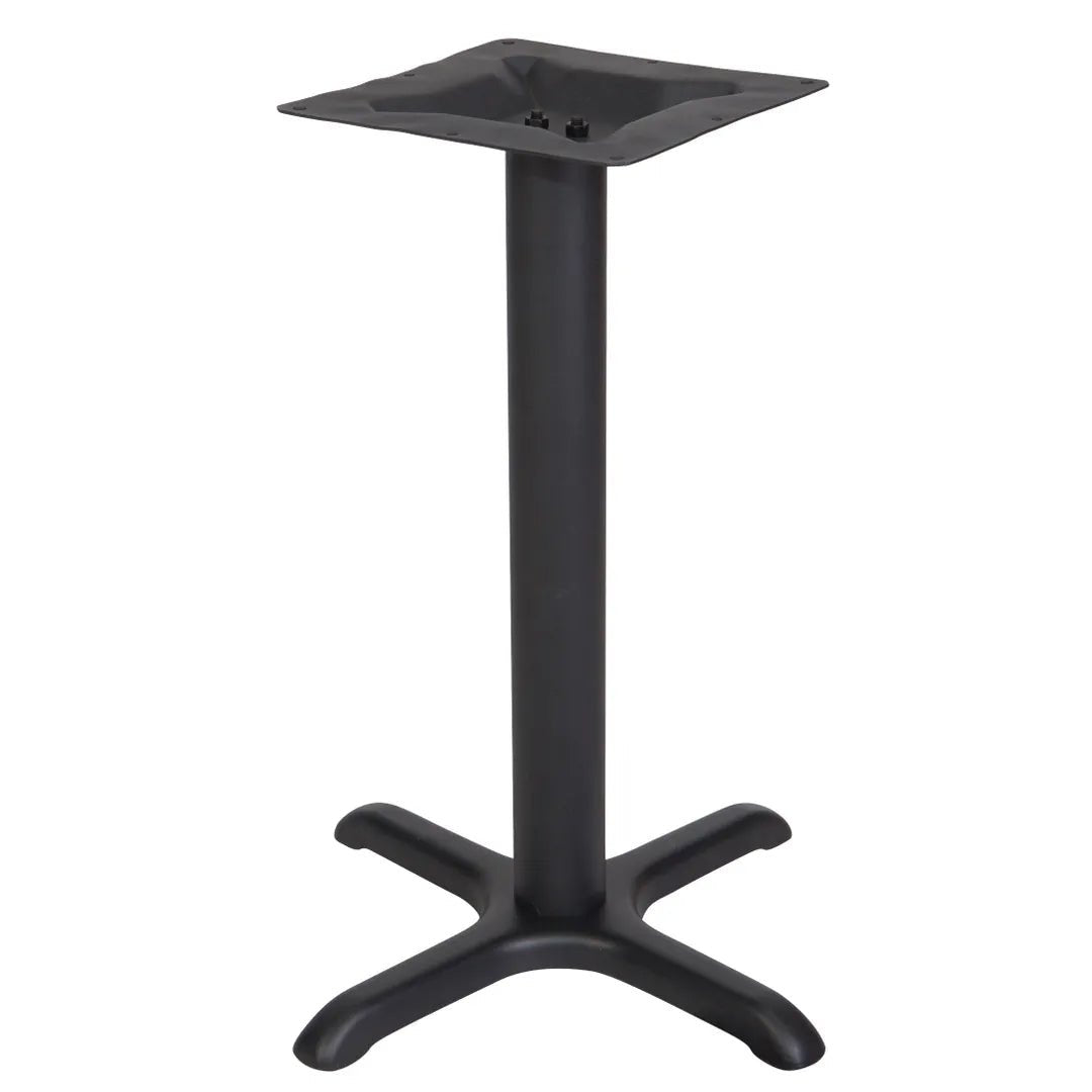 BFM SeatingStamped Steel - 30 x 30 Cross Base - Dining Height - 4" Column - 11 7/8" Bolt - On Top Plate (BFM - STB - 30304) - SchoolOutlet