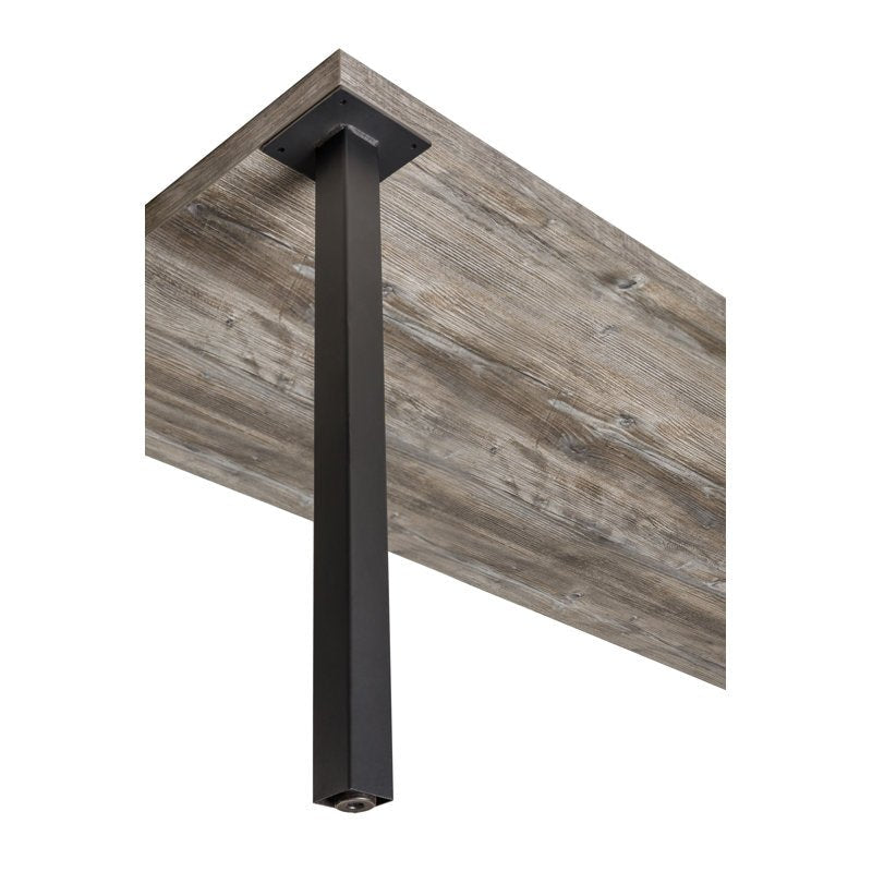 BFM Seating 2" Square Steel Table Leg - Dining Height - Sand Black Finish Set of 4 - (BFM - TB - SQ2) - SchoolOutlet