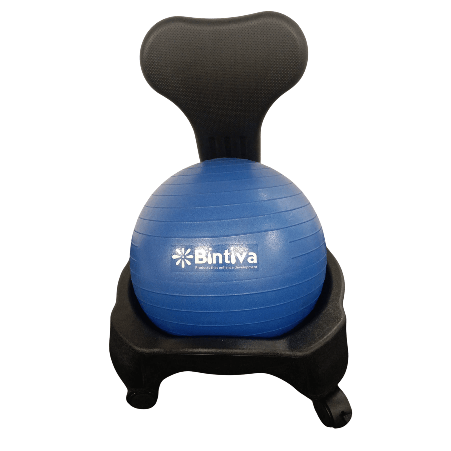 Bintiva Stability Ball Chair for Child - 40cm/600g - Black/Blue - SchoolOutlet
