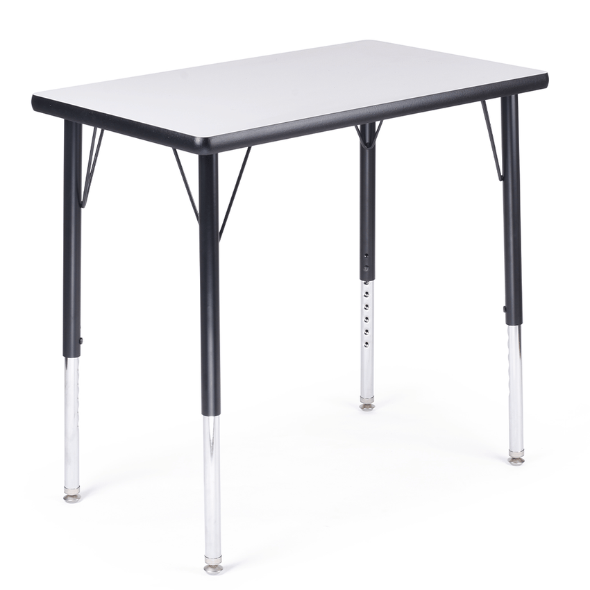 Bintiva Chair and Table Set - ZUUL Black 16"H Chair - 18"D x 30"W Black Activity Table - SchoolOutlet