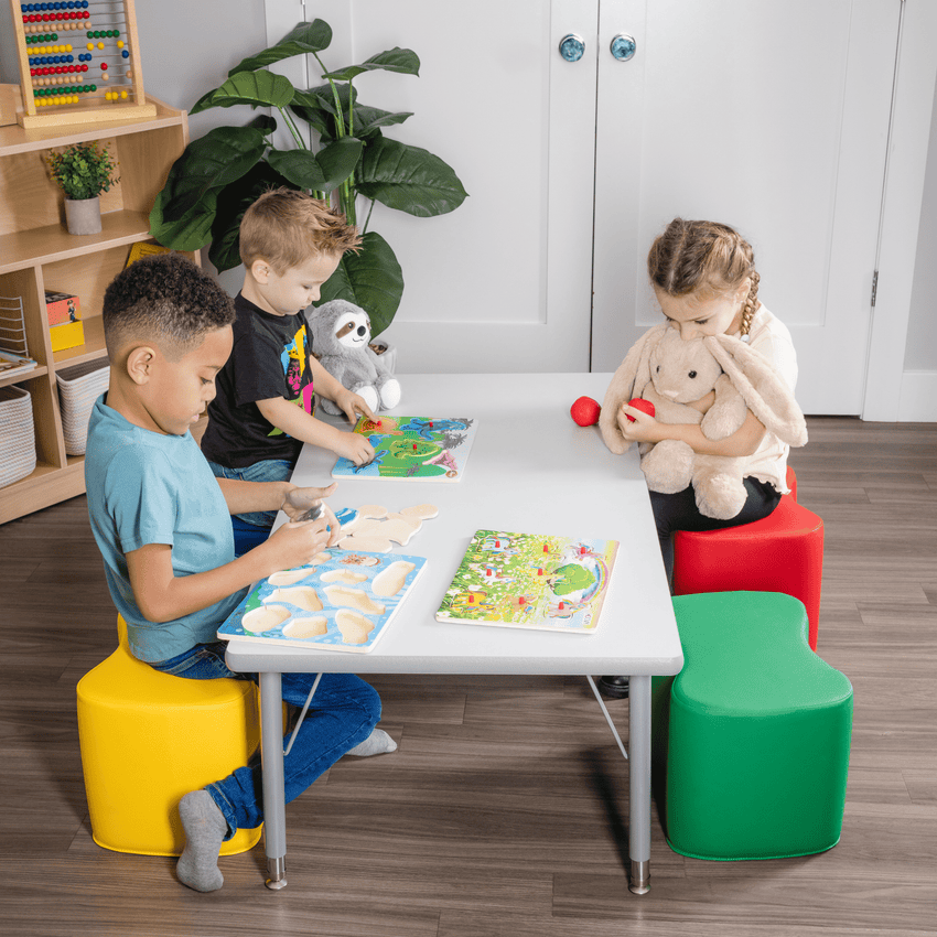 Bintiva Activity Table 24" x 48" with Height Adjustable Legs - SchoolOutlet