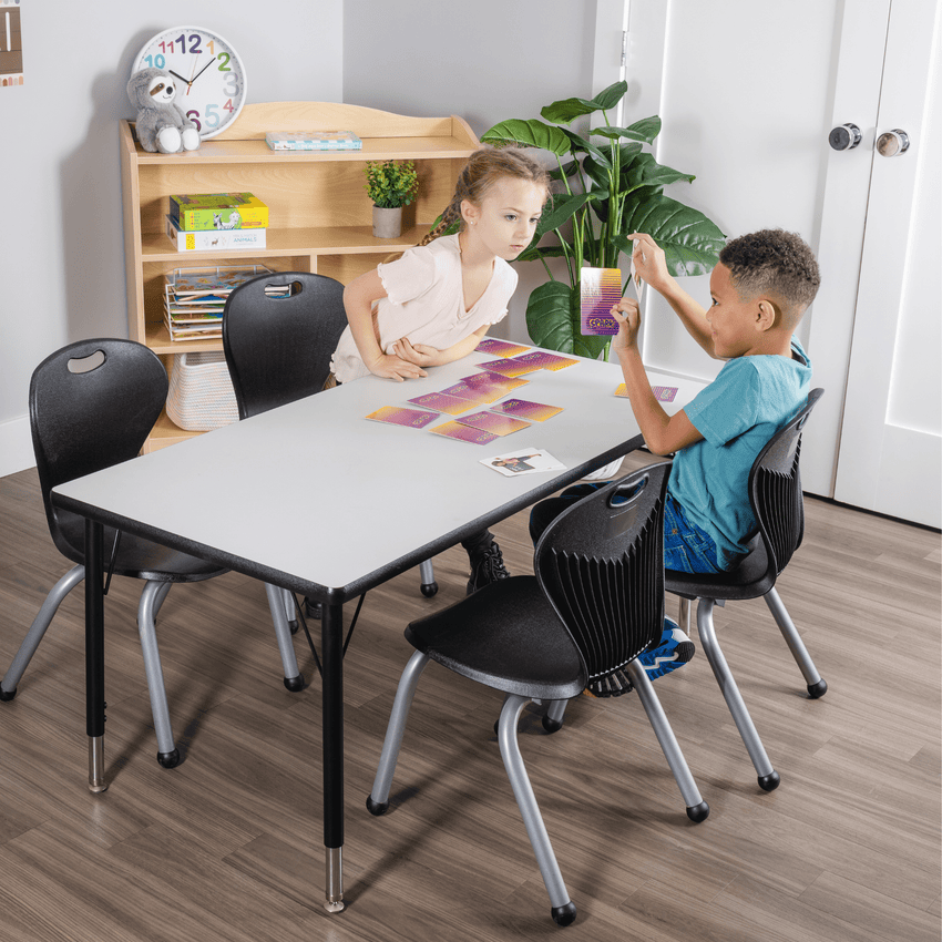 Bintiva Activity Table 24" x 48" with Height Adjustable Legs - SchoolOutlet