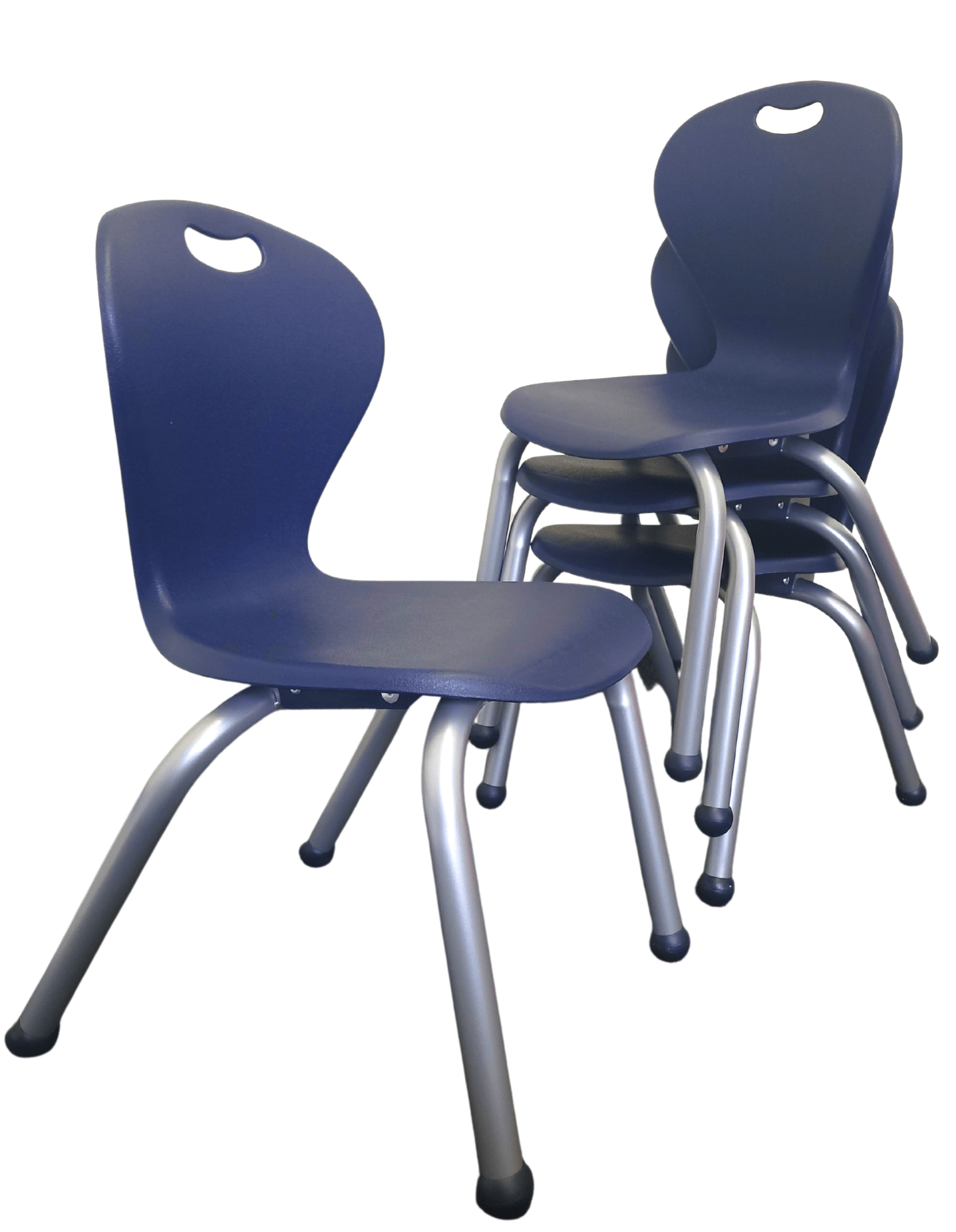 Bintiva ZUUL Stackable Chair Series - School Chair 14" Height with Ball Glides - SchoolOutlet