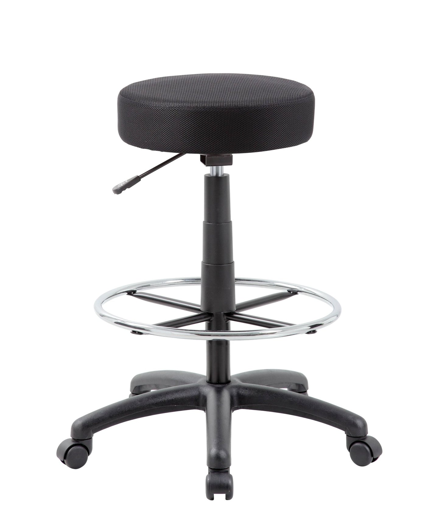 Boss The DOT Drafting Stool, Black (B16210) - SchoolOutlet