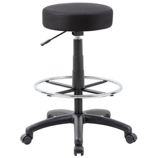 Boss The DOT Drafting Stool, Black (B16210) - SchoolOutlet