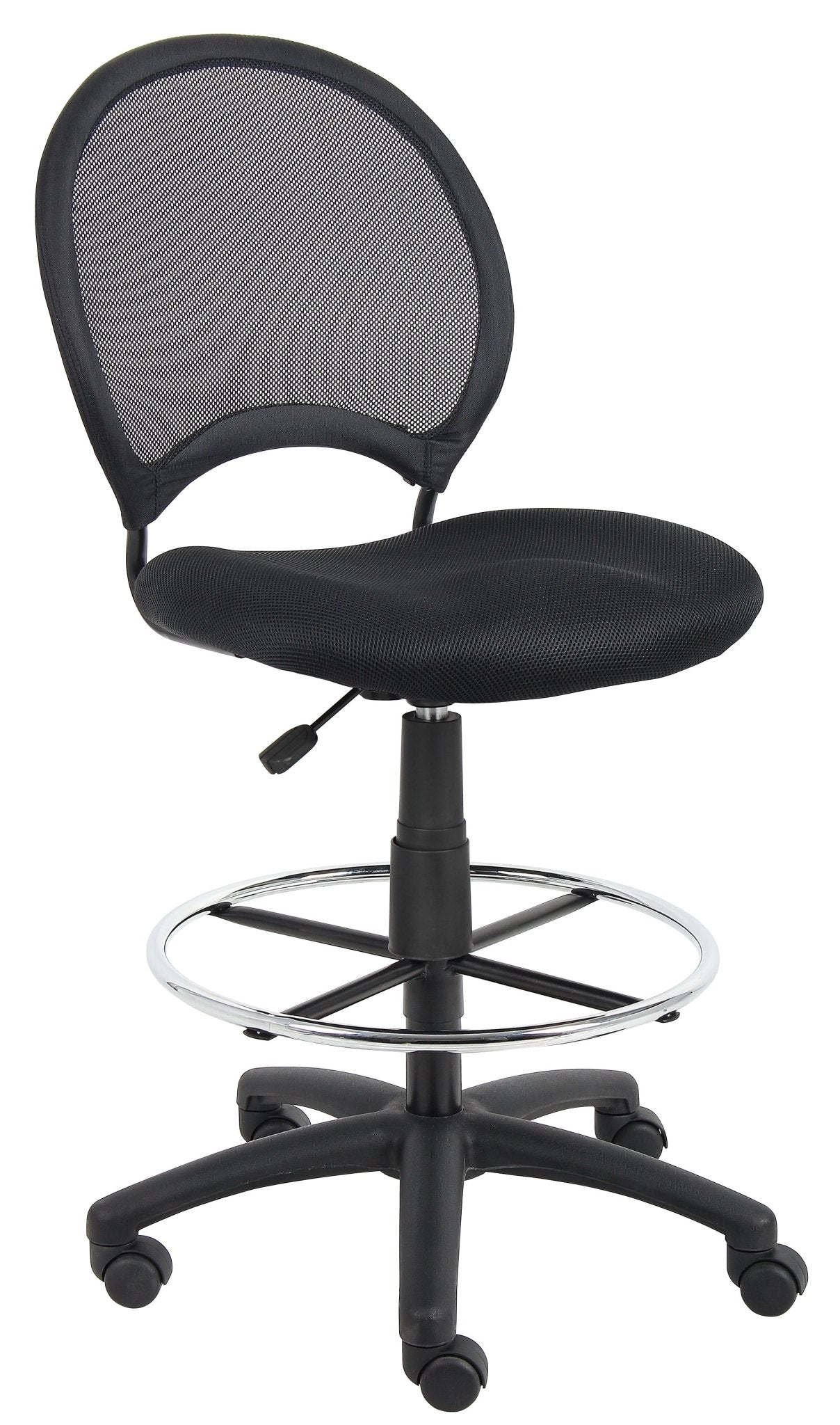 Boss Mesh Drafting Stool, Black (B16215) - SchoolOutlet