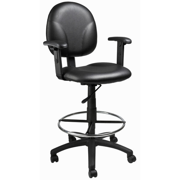 Boss Drafting Stool with Adjustable Arms and Footring (B1691) - SchoolOutlet