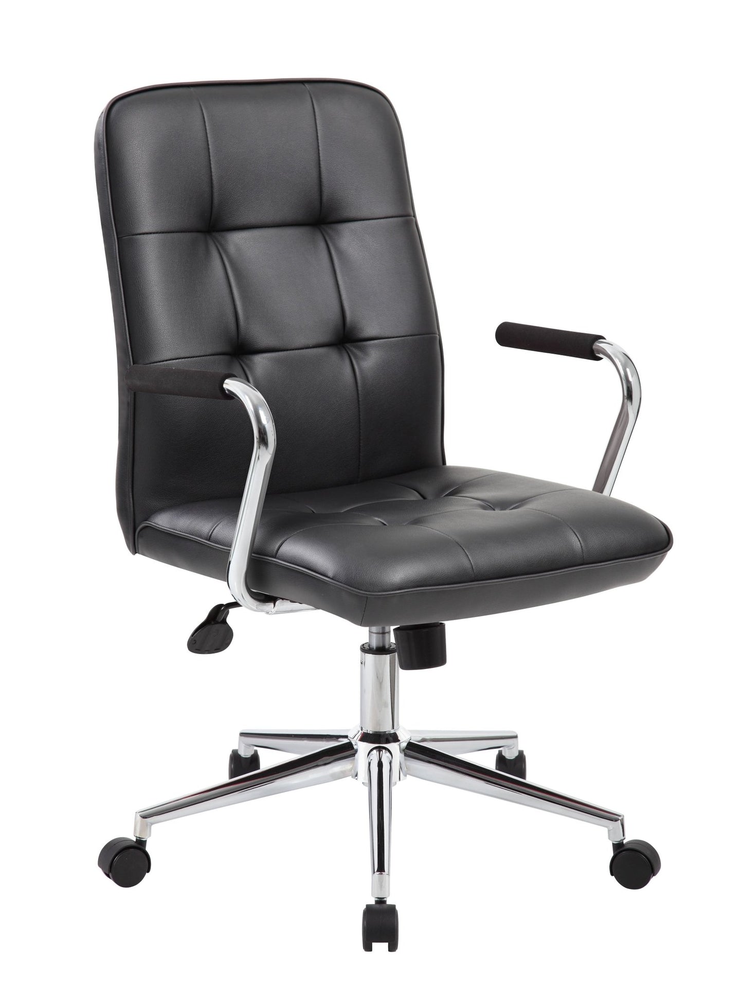 Boss Modern Office Chair with Chrome Arms, Black (B331) - SchoolOutlet