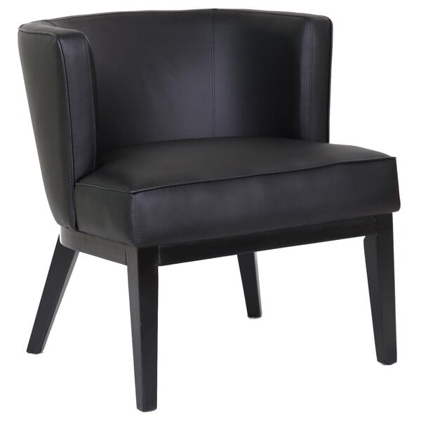 Boss Ava Contemporary Guest, Accent Chair or dining chair (B529BK) - SchoolOutlet