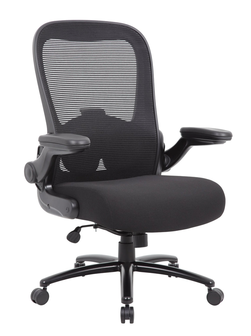 Boss Heavy - Duty Mesh Back Task Chair with Casters, Black (B601) - SchoolOutlet