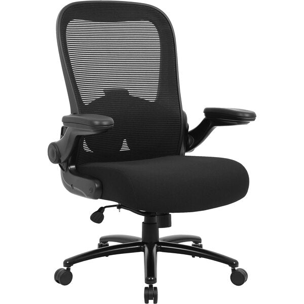 Boss Heavy - Duty Mesh Back Task Chair with Casters, Black (B601) - SchoolOutlet