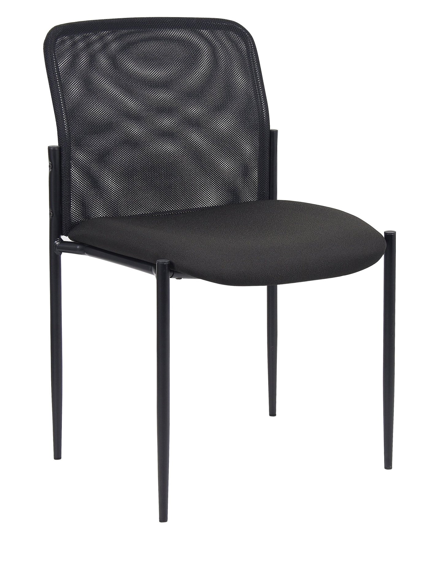 Boss Mesh Stackable Guest Chair, Black (B6919) - SchoolOutlet