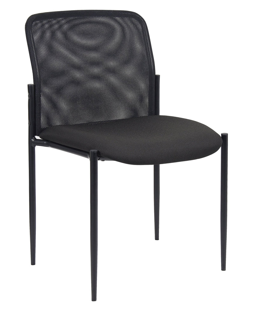 Boss Mesh Stackable Guest Chair, Black (B6919) - SchoolOutlet