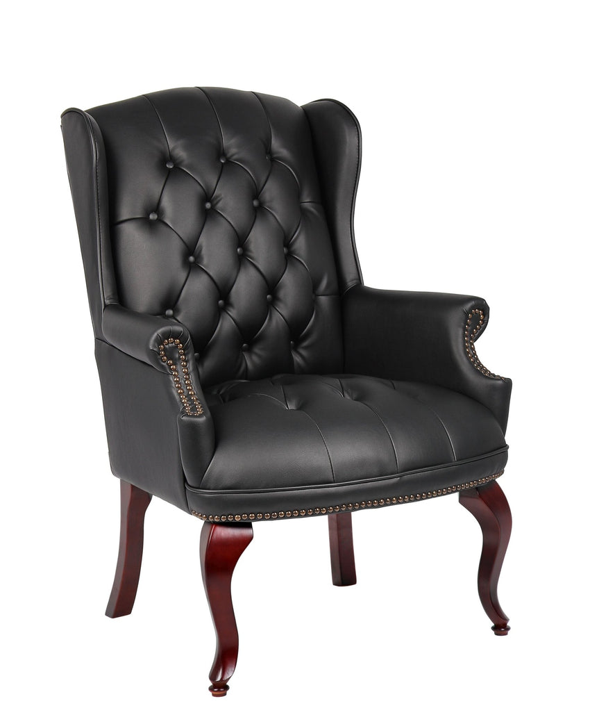 Boss Traditional Series Wingback Guest Chair (B809) - SchoolOutlet