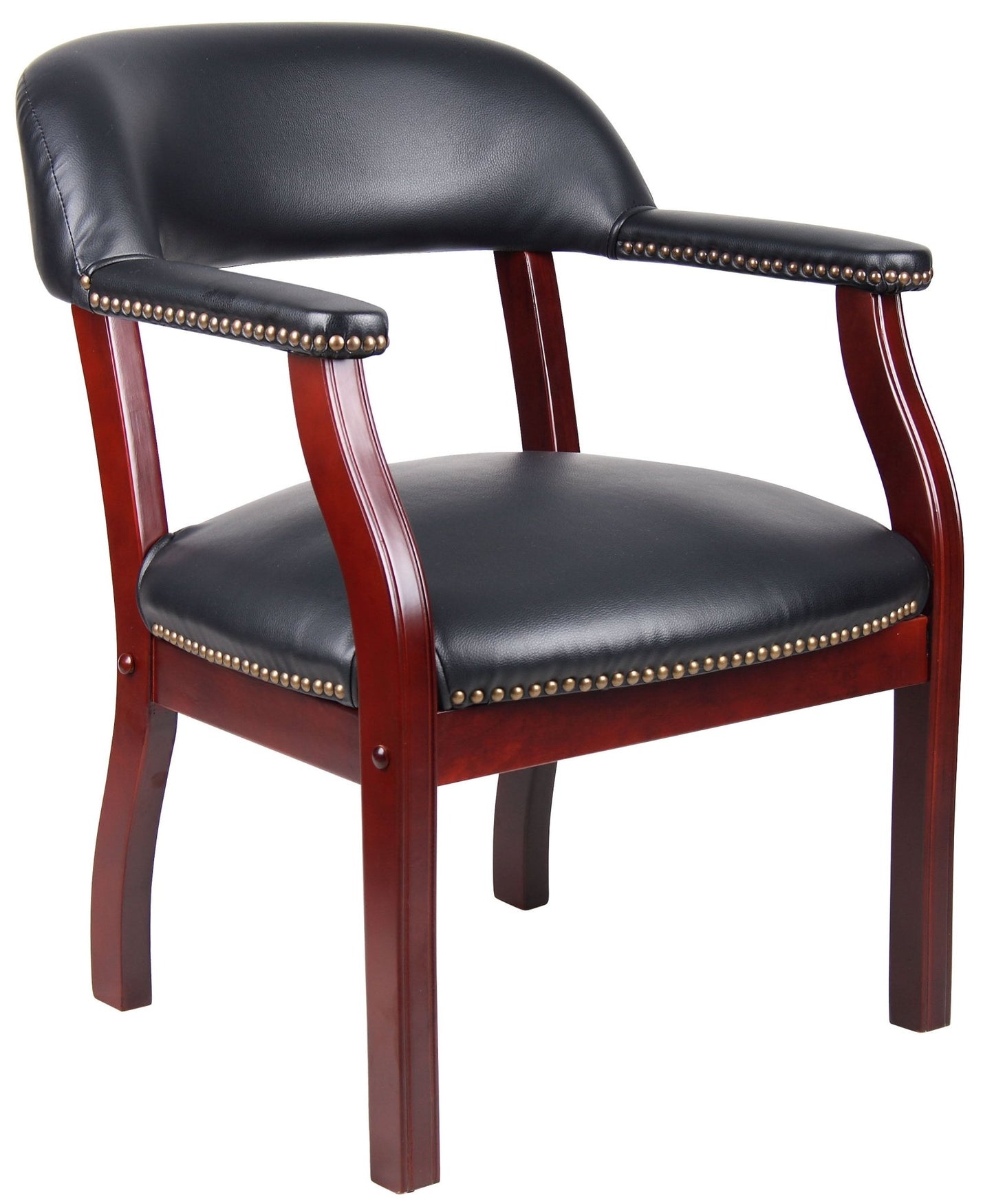 Boss Vinyl Captain's guest, accent or dining chair (B9540) - SchoolOutlet