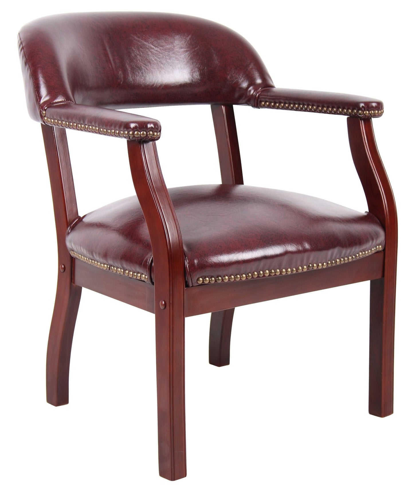 Boss Vinyl Captain's guest, accent or dining chair (B9540) - SchoolOutlet