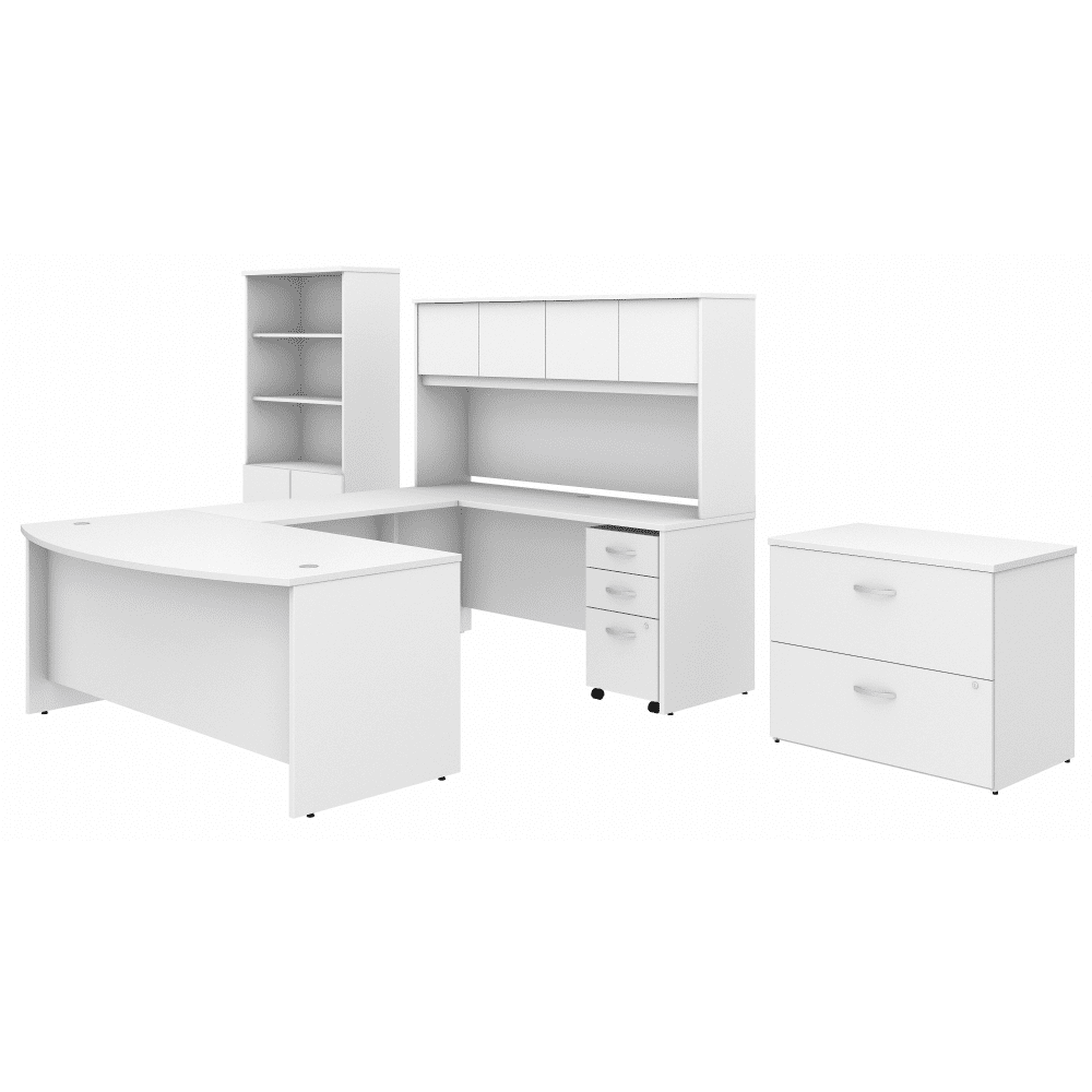 Bush Furniture Studio C Desk/Hutch/Bookcase/File Cabinet (STC001X) - SchoolOutlet