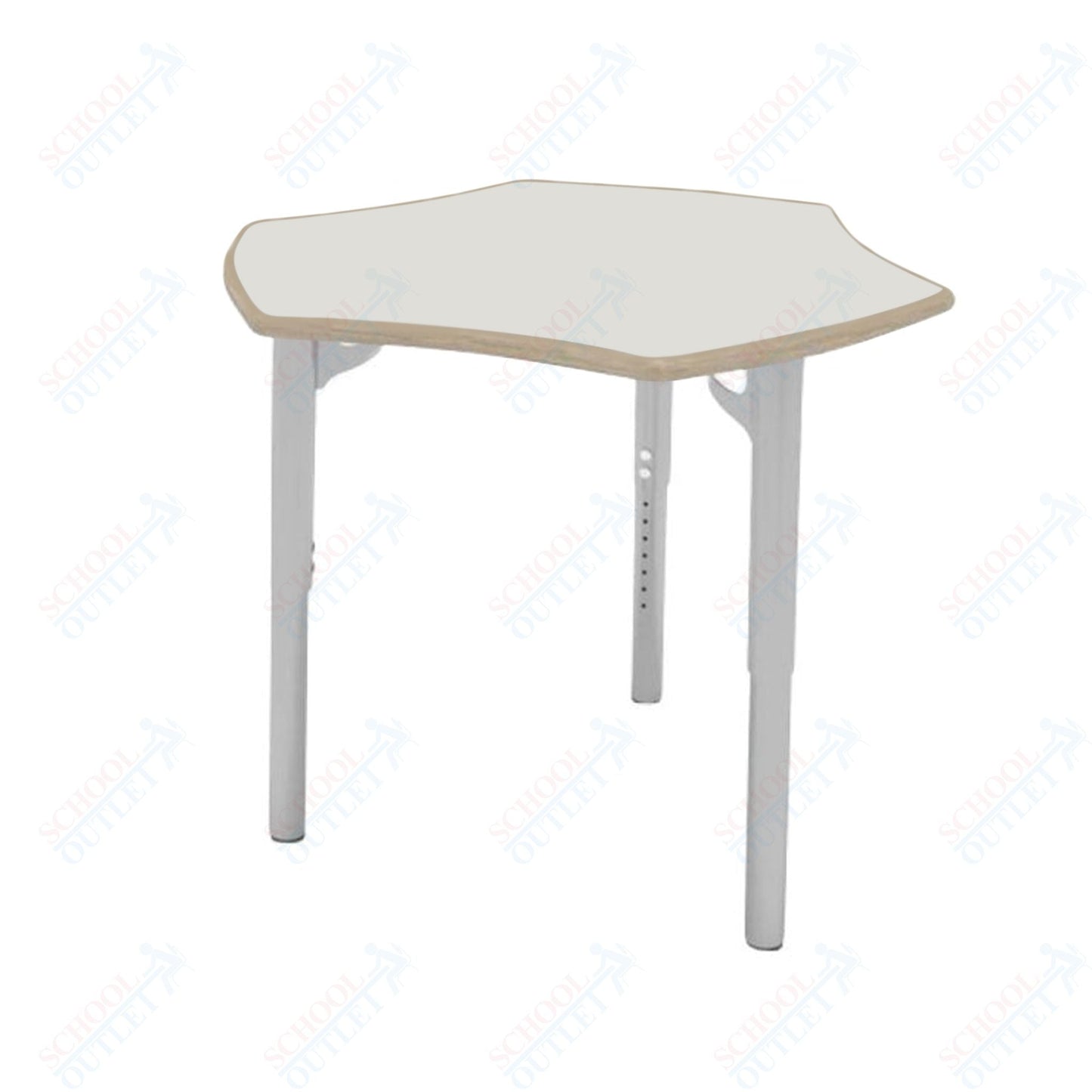 CEF ESTO Hyve Student Desk 28" x 32.5" Fenix Top on Baltic Birch and Adjustable Height Legs - SchoolOutlet