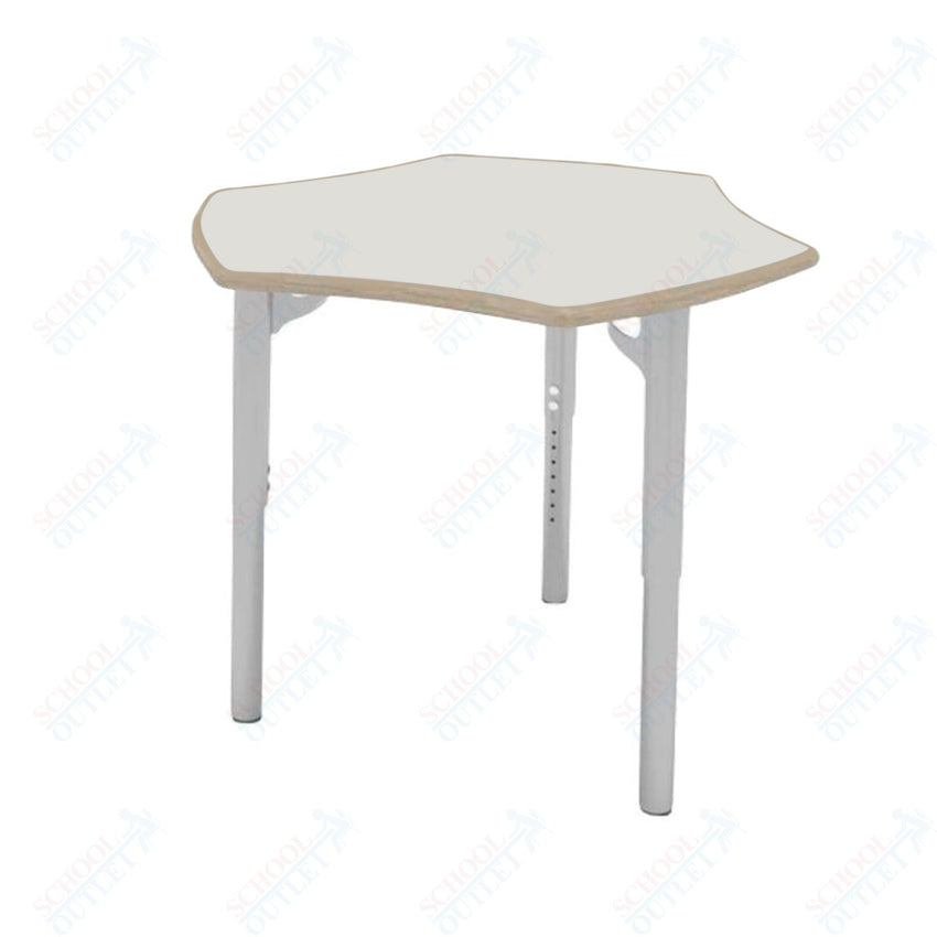 CEF ESTO Hyve Student Desk 28" x 32.5" Fenix Top on Baltic Birch and Adjustable Height Legs - SchoolOutlet