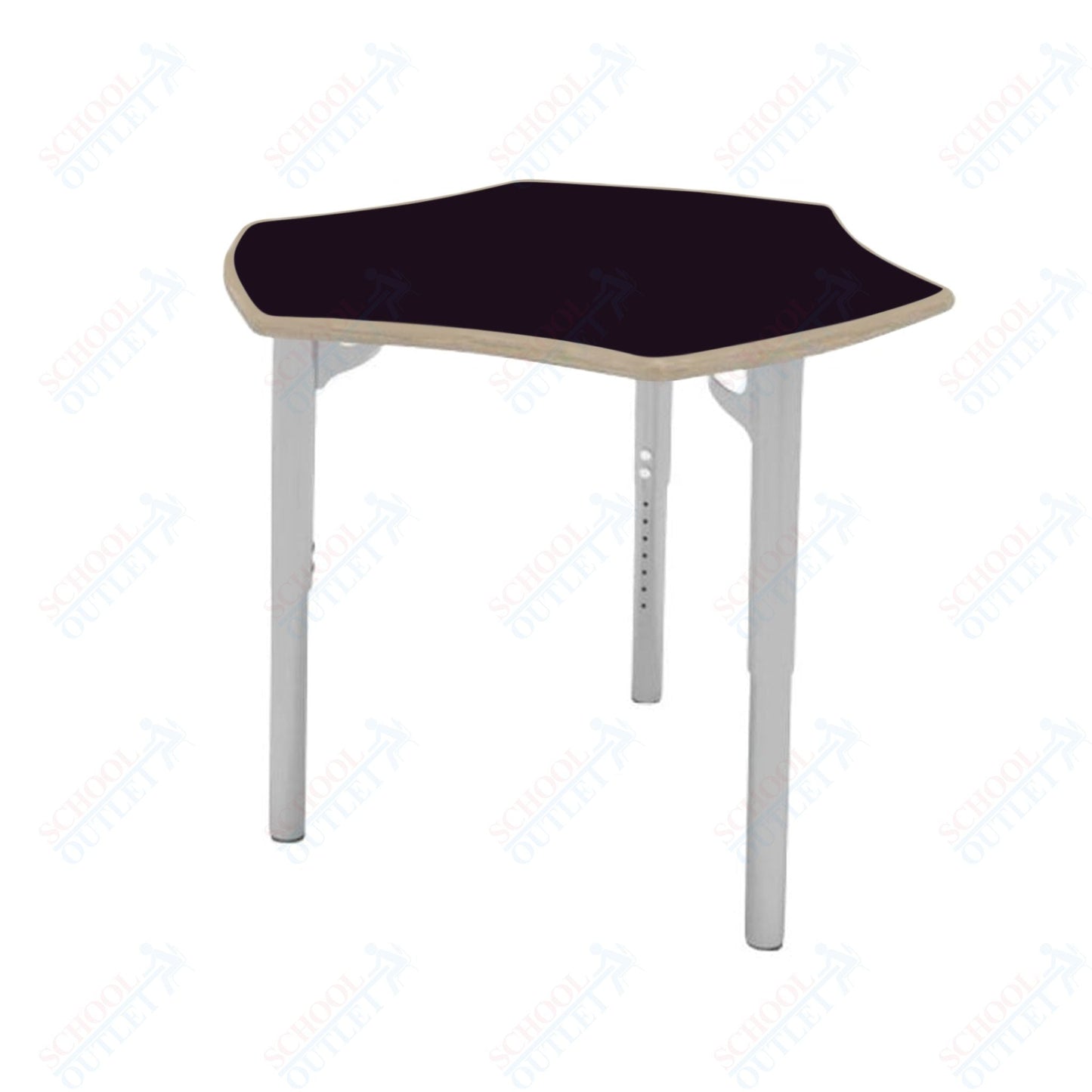 CEF ESTO Hyve Student Desk 28" x 32.5" Fenix Top on Baltic Birch and Adjustable Height Legs - SchoolOutlet