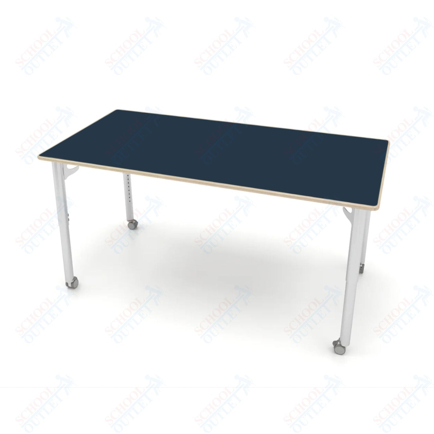 CEF ESTO Table 65.5" x 34" Fenix on Baltic Birch Top and Adjustable Height Legs - SchoolOutlet
