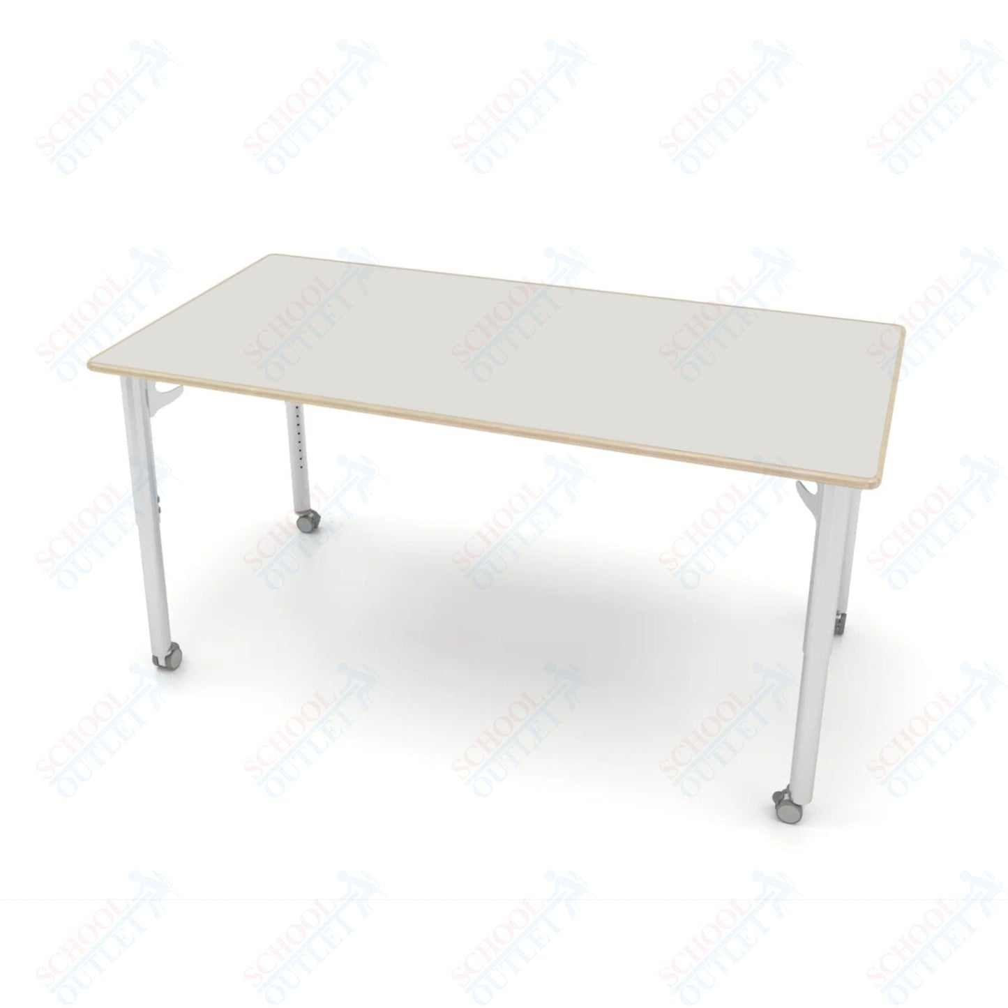 CEF ESTO Table 65.5" x 34" Fenix on Baltic Birch Top and Adjustable Height Legs - SchoolOutlet