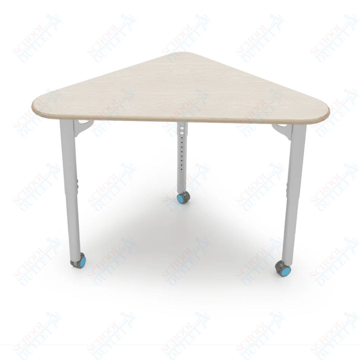 CEF ESTO Triangle Student Desk 41" x 25.25" High - Pressure Laminate Top on Baltic Birch and Adjustable Height Legs - SchoolOutlet