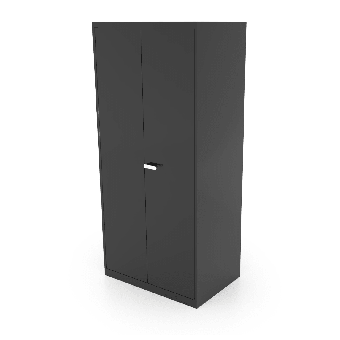 CEF Forge Metal Storage Cabinet 36" Wide x 78" Tall - Includes 4 Adjustable Shelves and 2 Drawer Storage System in Bottom & Metal Peg Board Panel in Top (CEF - FC - 3678 - 5S - DD - 2D - PG) - SchoolOutlet
