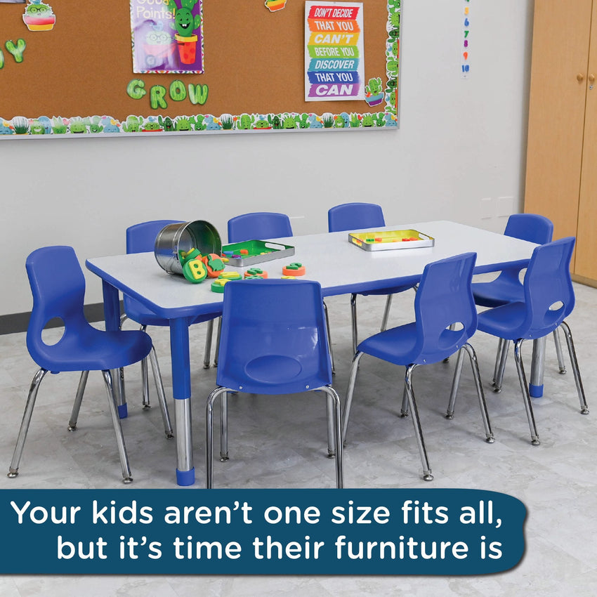 Angeles AS WE GROW Rectangular Adjustable Table - 30" x 60" - SchoolOutlet