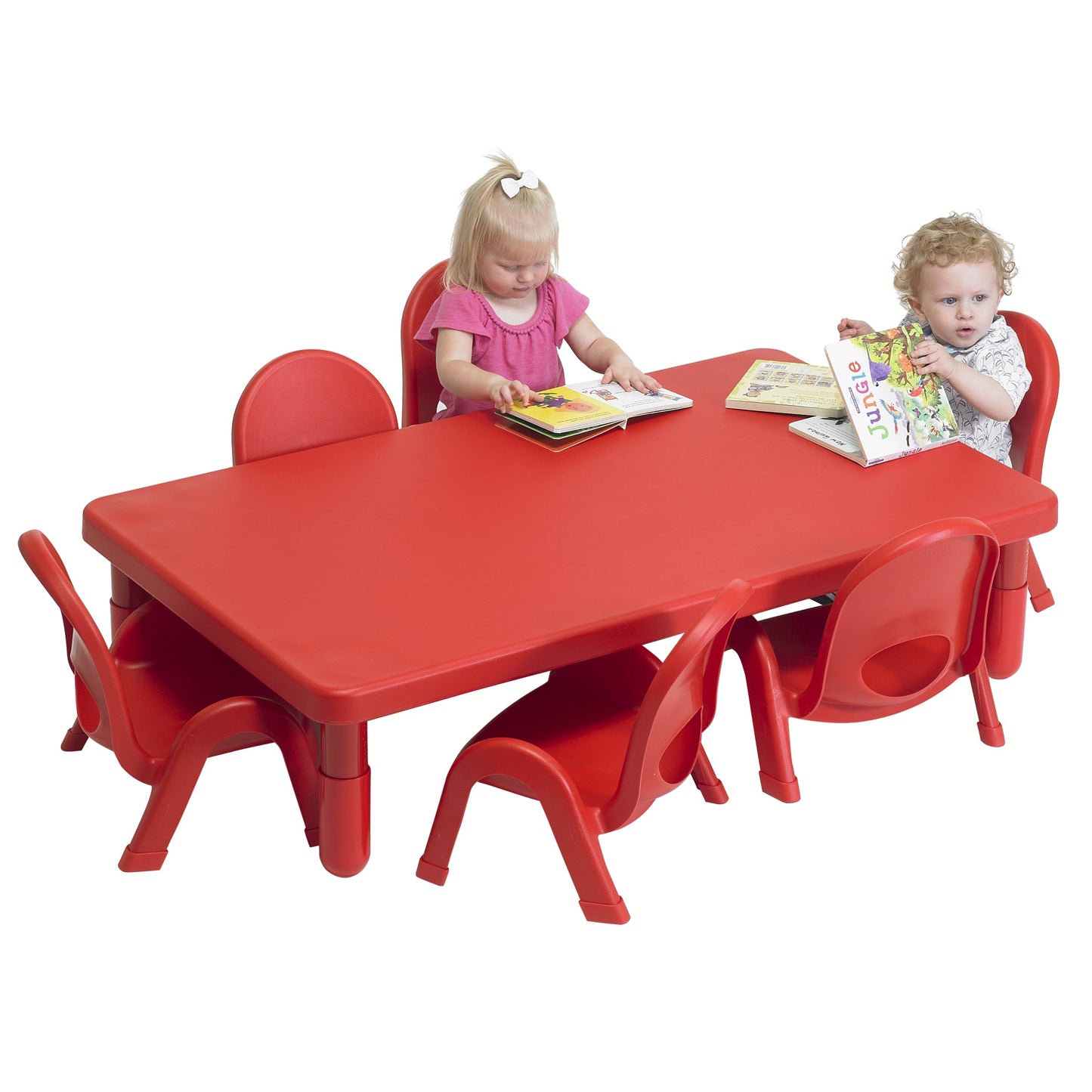Children's Factory Toddler MyValue Table and Chair Set of 6 - Rectangle - SchoolOutlet