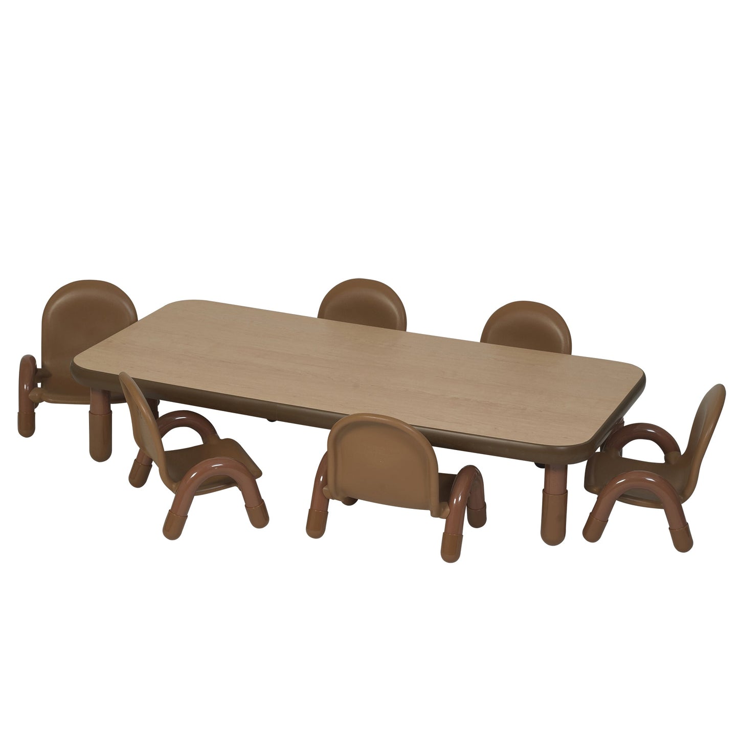 Angeles BASELINE Toddler 60" x 30" Rectangular Table & Chair Set - SchoolOutlet